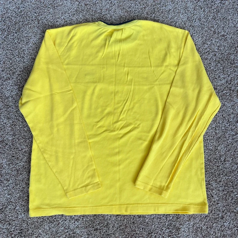 Vintage 90s Tommy Hilfiger‎ Vibrant Yellow Long Sleeve Top